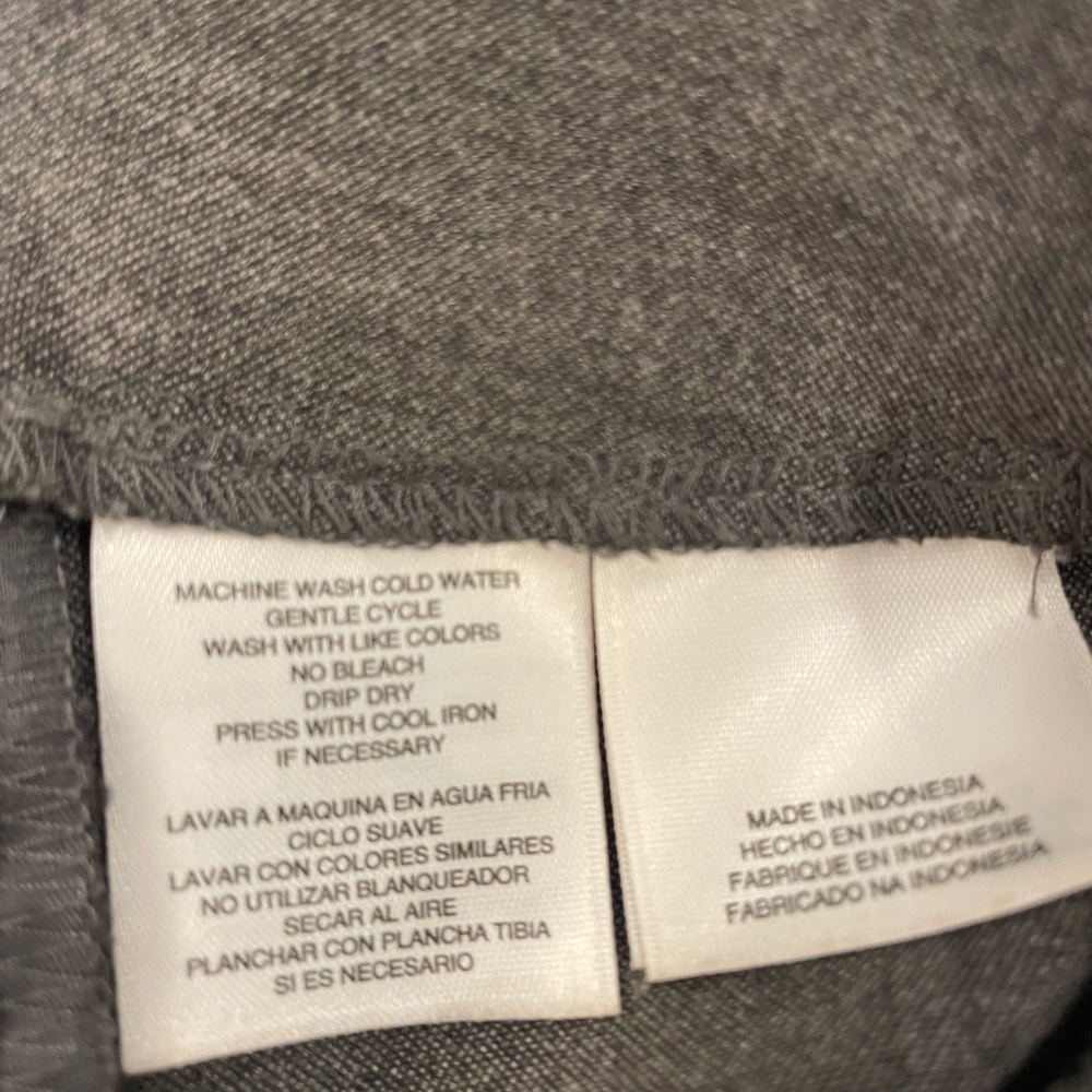 Anne Klein Size 12 Gray Trousers straight/Tapered Fit - Picture 9 of 9